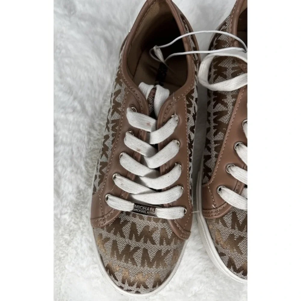 Michael‎ Kors Big Girls Tan Fashion Sneakers Casual Going Out Outerwear Luxury